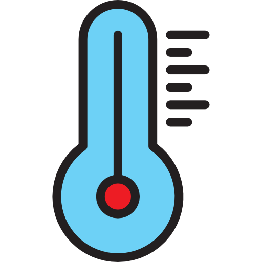温度計 srip Lineal Color icon