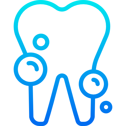 Tooth srip Gradient icon
