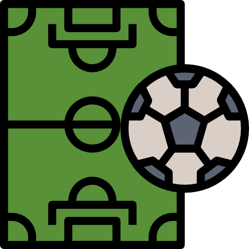 campo de fútbol Surang Lineal Color icono