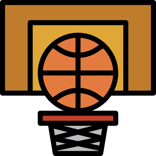 basketbal Surang Lineal Color icoon