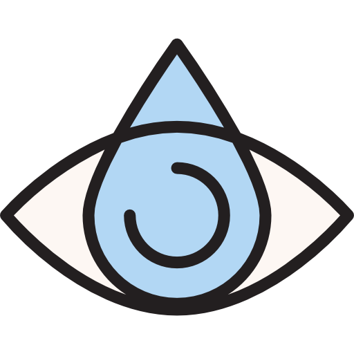 Eye srip Lineal Color icon