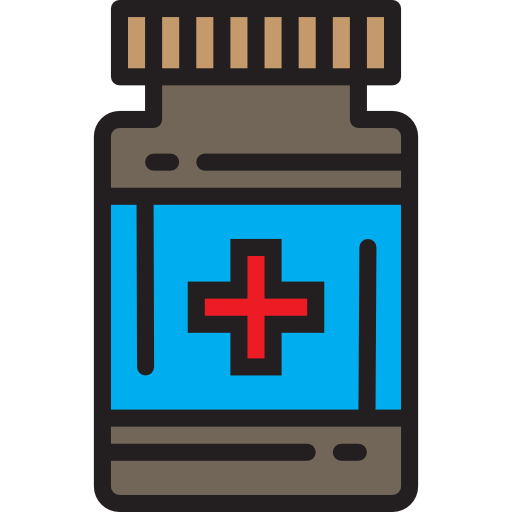 Medicine srip Lineal Color icon