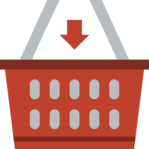 Shopping basket Surang Flat icon