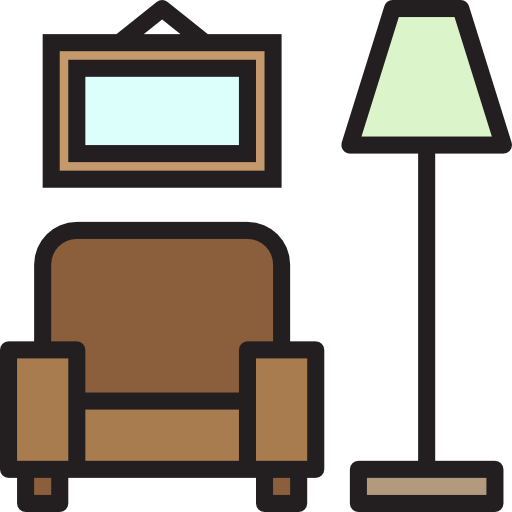 家具 srip Lineal Color icon