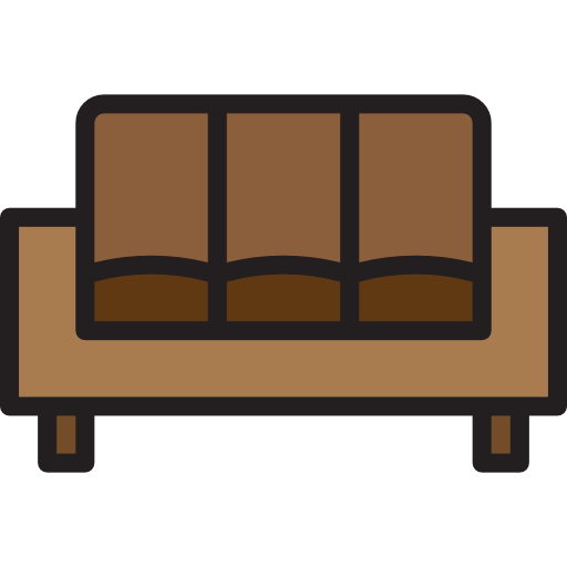 sofa srip Lineal Color ikona