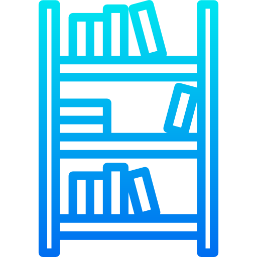Book shelf srip Gradient icon