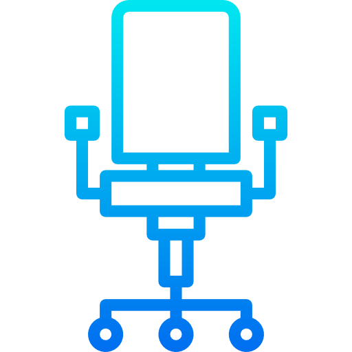 bureaustoel srip Gradient icoon