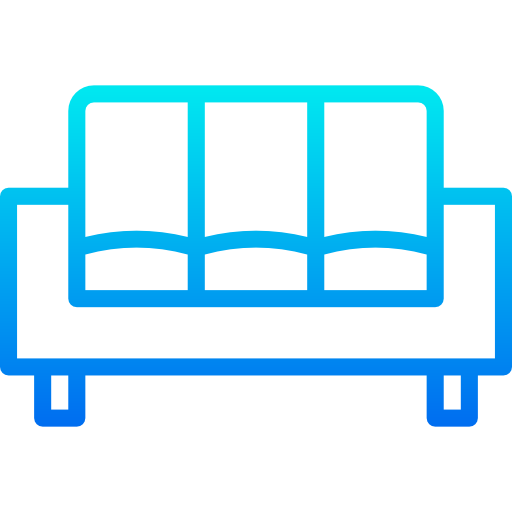 sofá srip Gradient icono