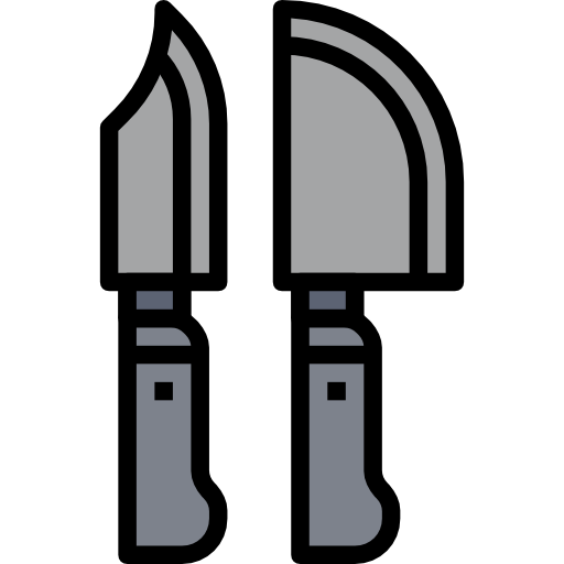 Knife Surang Lineal Color icon