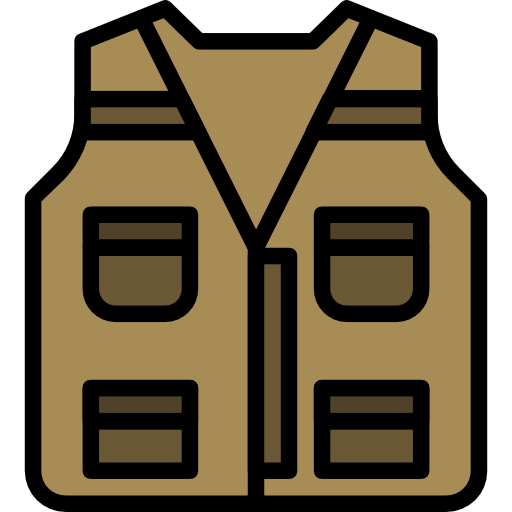 Fishing vest Surang Lineal Color icon