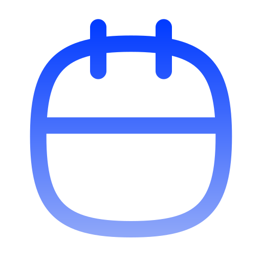 calendrier Generic gradient outline Icône