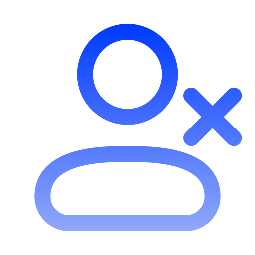 クロス Generic gradient outline icon