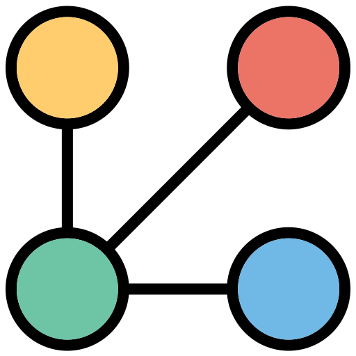 la red Generic color lineal-color icono