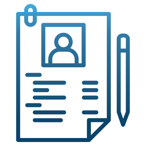 curriculum vitae Generic gradient outline Ícone