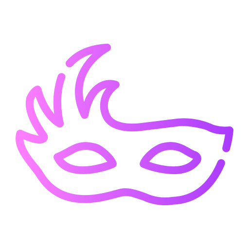 máscara Generic gradient outline icono