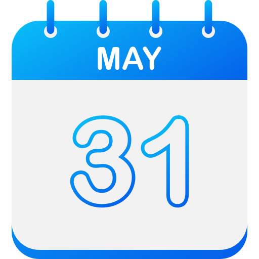 May 31 Generic gradient fill icon