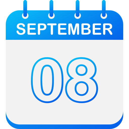 September 8 Generic gradient fill icon