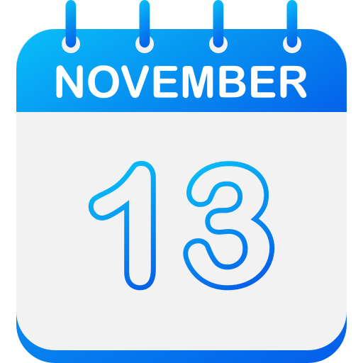 13 listopada Generic gradient fill ikona