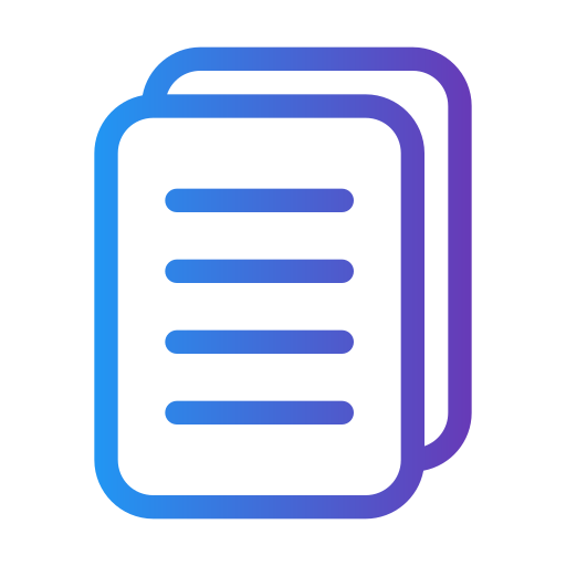 書類 Generic gradient outline icon