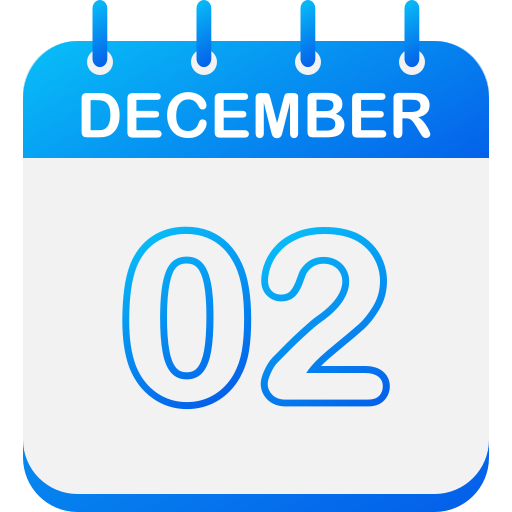 2 декабря Generic gradient fill иконка