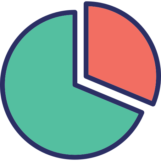 円グラフ Generic color lineal-color icon
