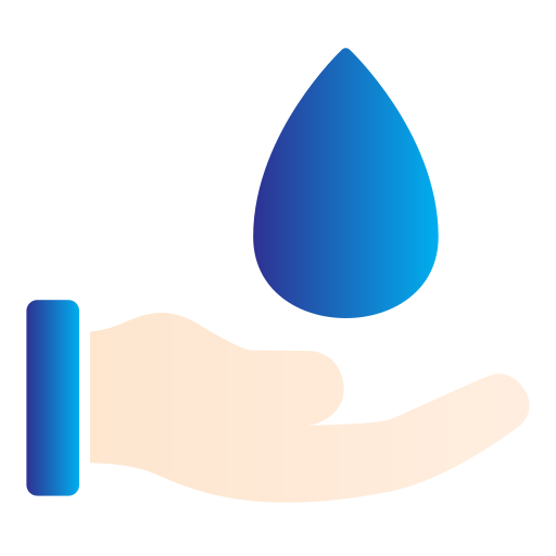 bespaar water Generic gradient fill icoon