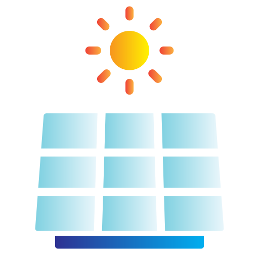 célula solar Generic gradient fill icono