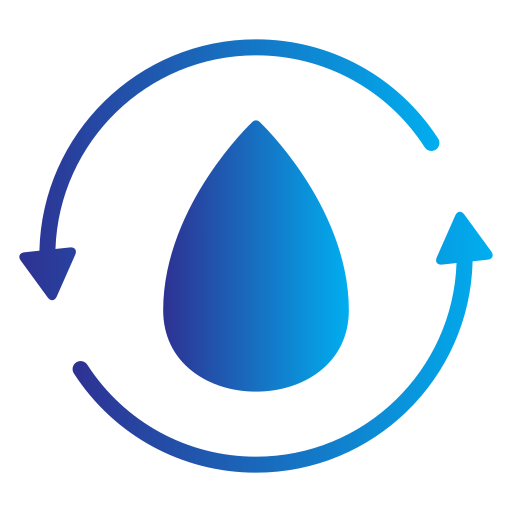 水循環 Generic gradient fill icon