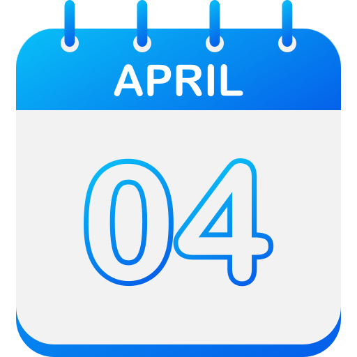 4 kwietnia Generic gradient fill ikona