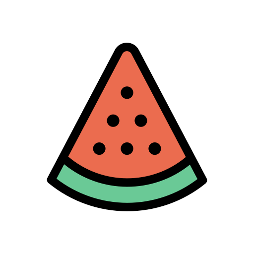 watermeloen Generic color lineal-color icoon