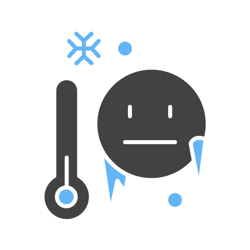 baja temperatura Generic color fill icono