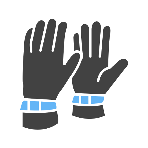 guantes de la mano Generic color fill icono