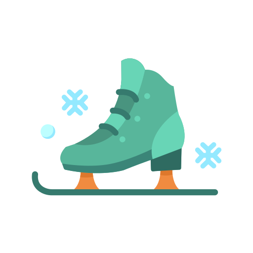 schaatsschoenen Generic color fill icoon