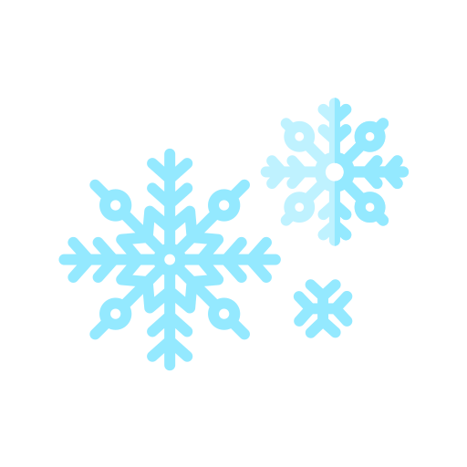 płatki śniegu Generic color fill ikona