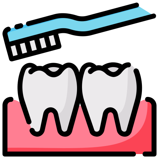cepillado de dientes Generic color lineal-color icono