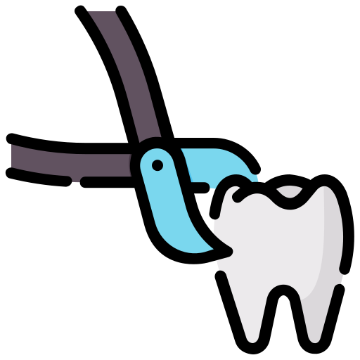 Tooth extraction Generic color lineal-color icon