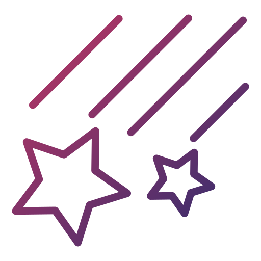 Falling star Generic gradient outline icon
