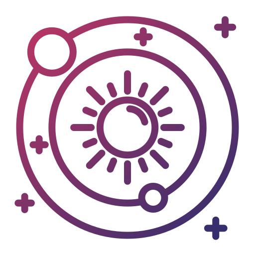 sistema solare Generic gradient outline icona