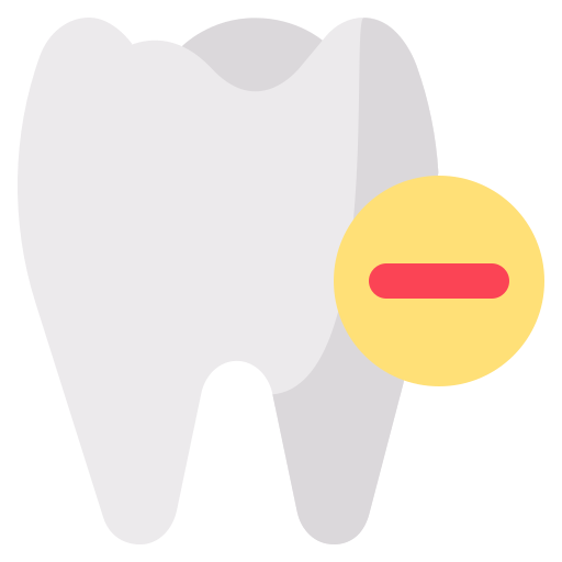Удаление зуба Generic color fill иконка