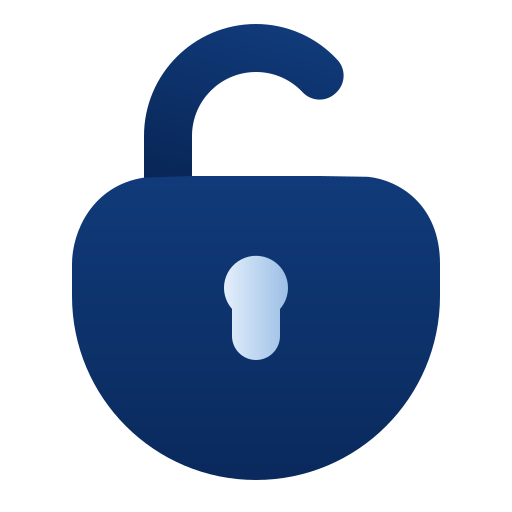 Unlock Generic gradient fill icon
