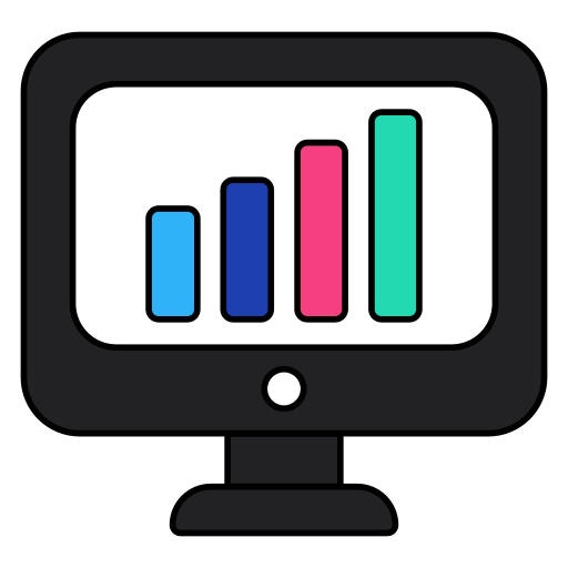 Online analytical Generic color lineal-color icon