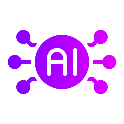 Artificial intelligence Generic gradient fill icon