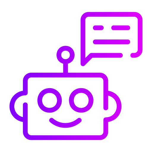 chatbot Generic gradient outline icono