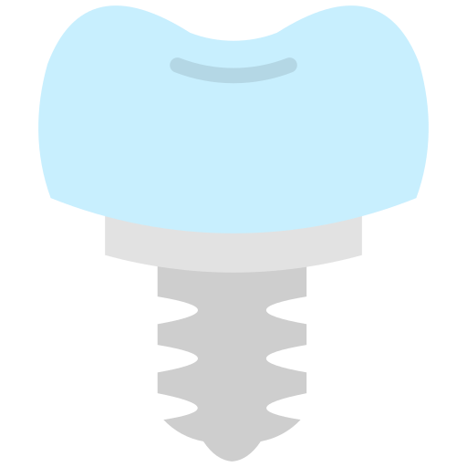 implant dentystyczny Generic color fill ikona
