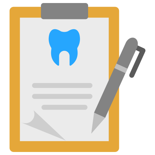 raport dentystyczny Generic color fill ikona