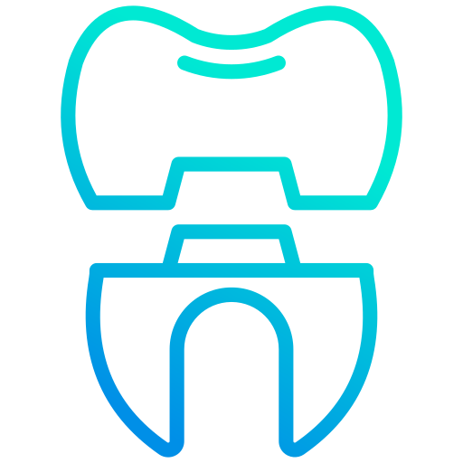 corona dentale Generic gradient outline icona