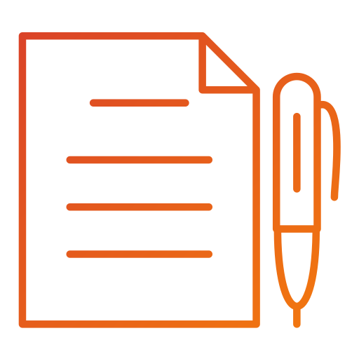 Assignment Generic gradient outline icon