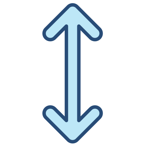 Up and Down Arrow Generic color lineal-color icon