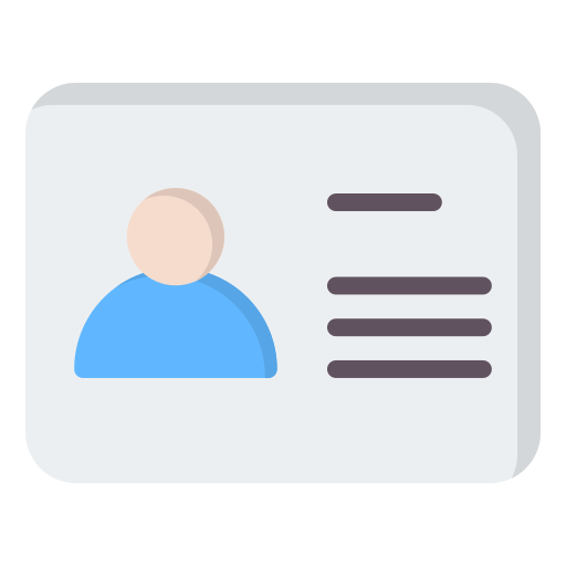 ID card Generic color fill icon