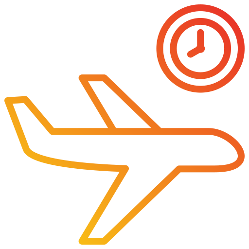 Flight time Generic gradient outline icon